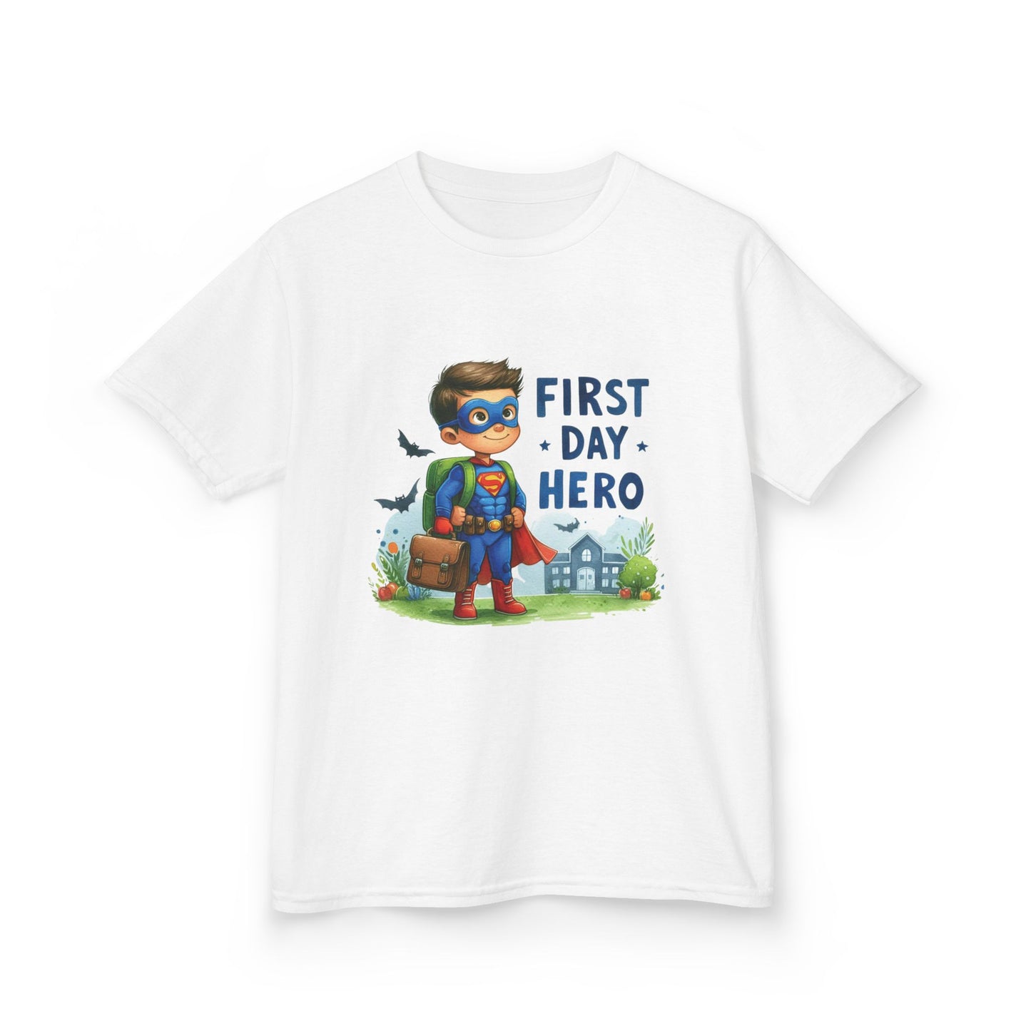 Superhero First Day Kids Tee