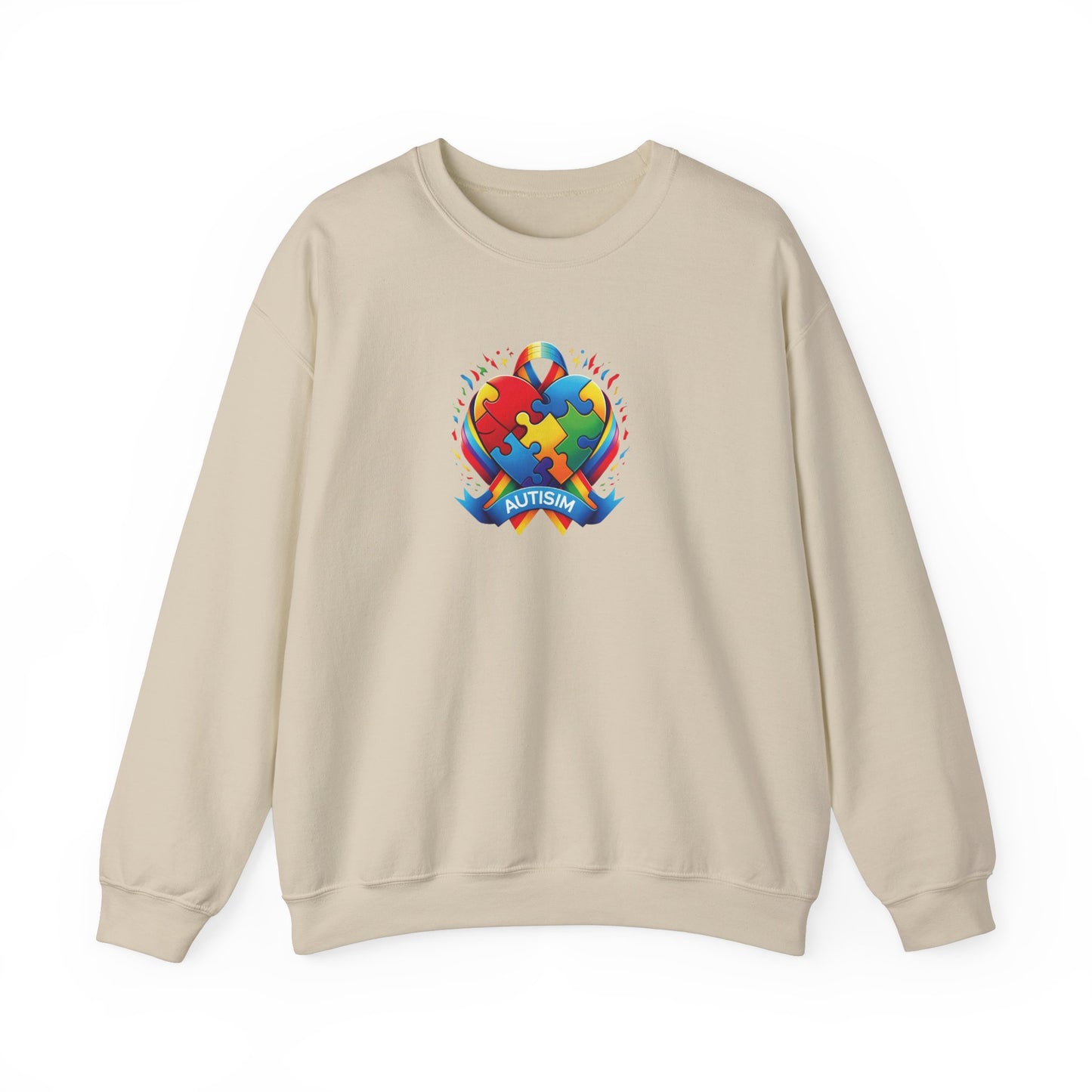 Stand for Autism Puzzle Ribbon Autism Sweatshirt