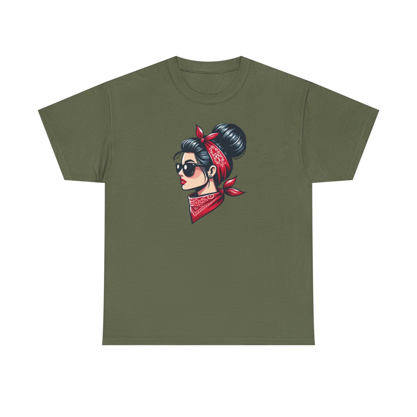 Retro Red Bandana Chic Tee