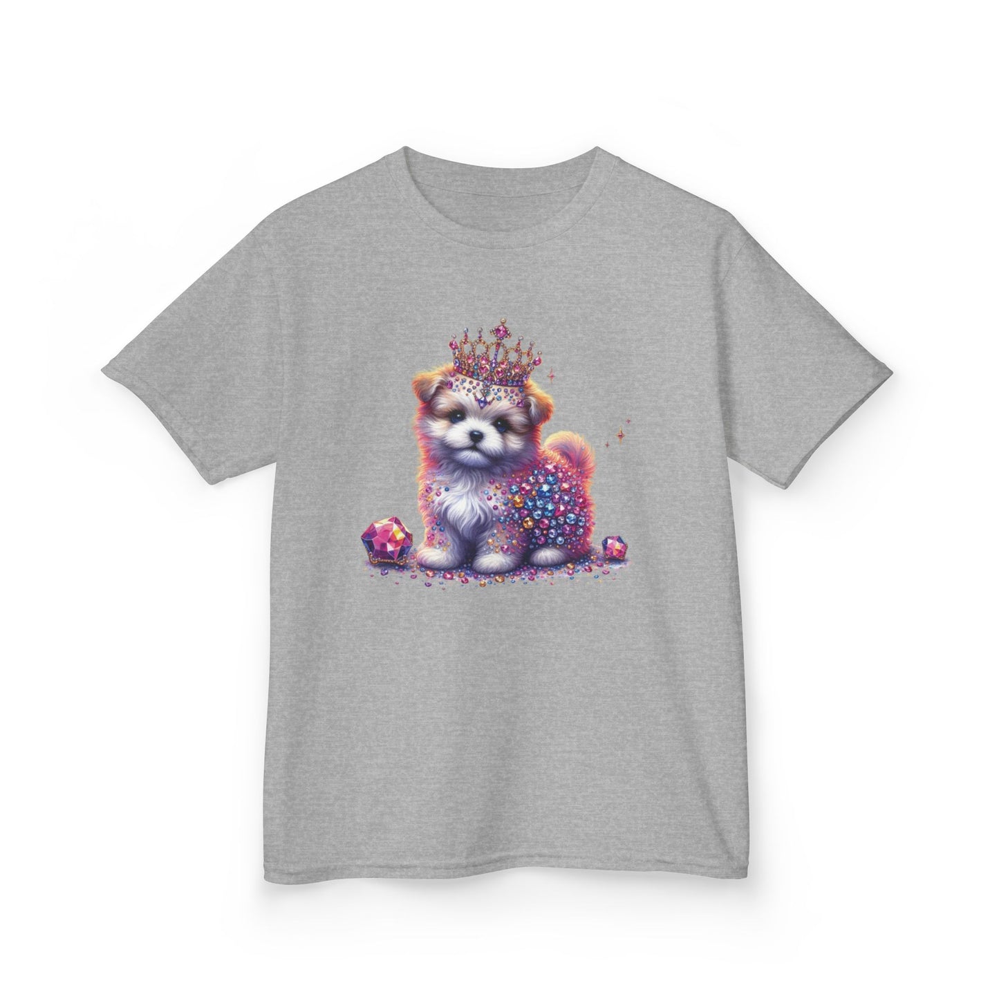 Sparkly Pink Puppy Kids Tee