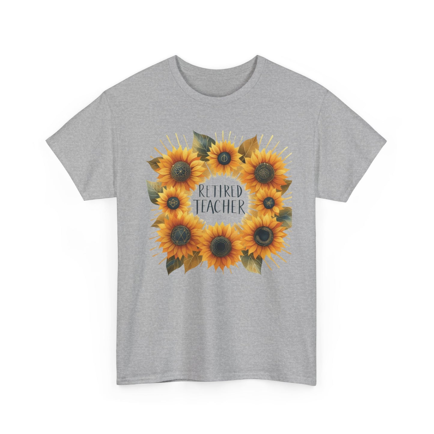 Sunflower Retired Teacher Tee
