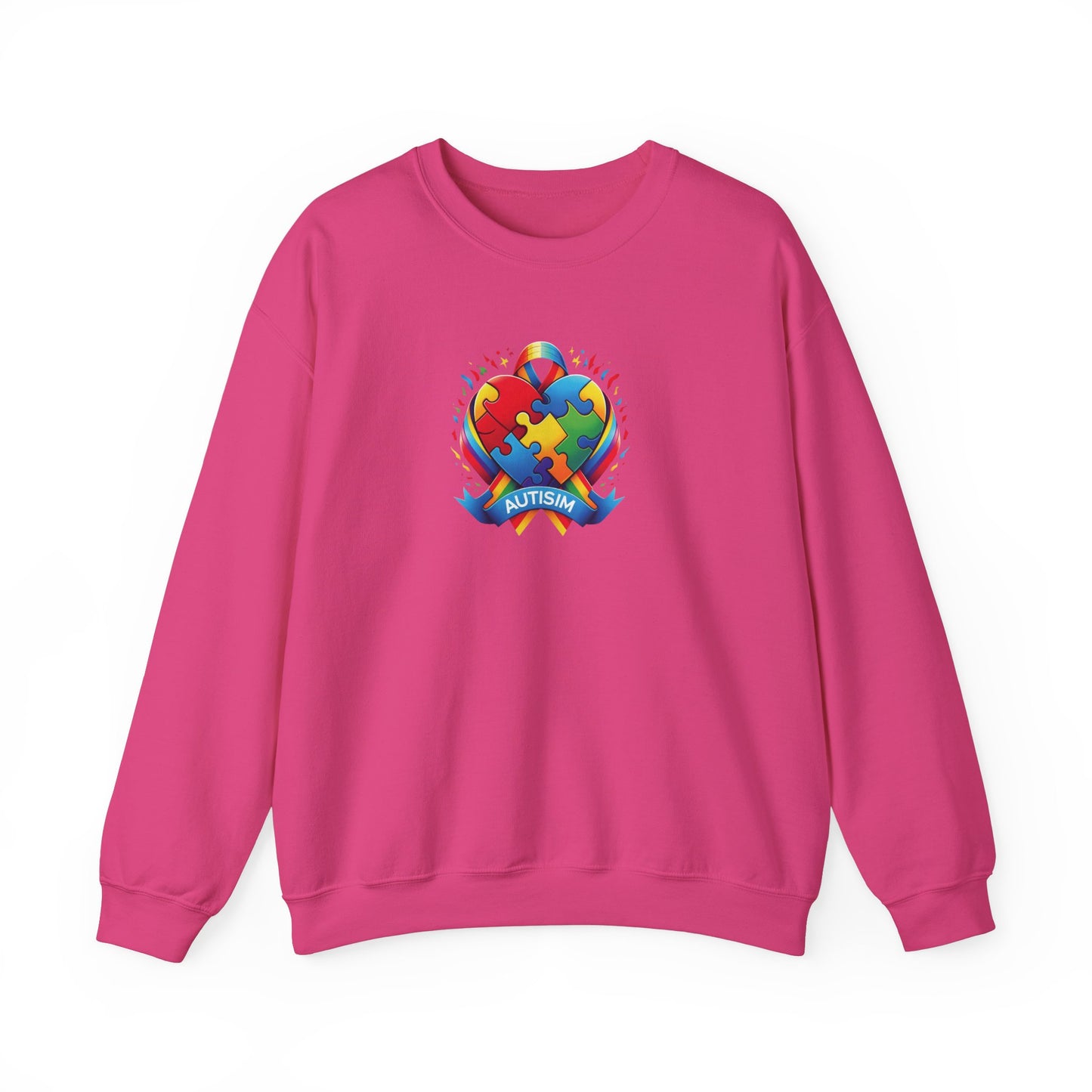 Stand for Autism Puzzle Ribbon Autism Sweatshirt