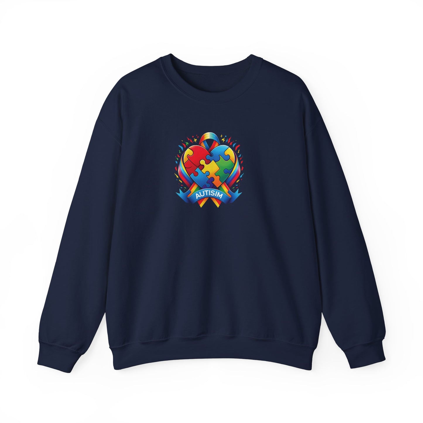 Stand for Autism Puzzle Ribbon Autism Sweatshirt