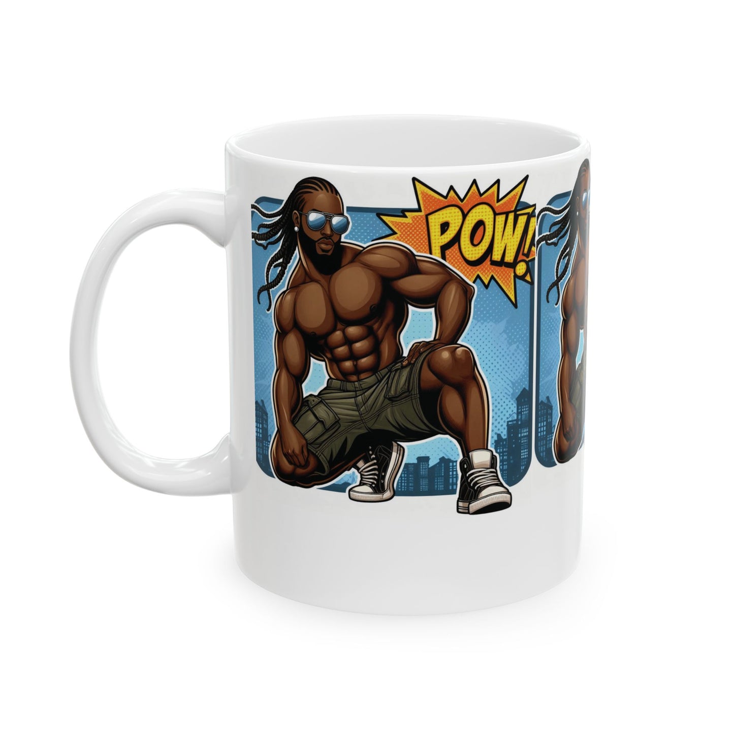 The POW! Dad Saves the Day Mug