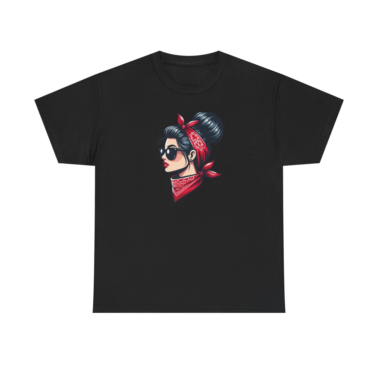 Retro Red Bandana Chic Tee