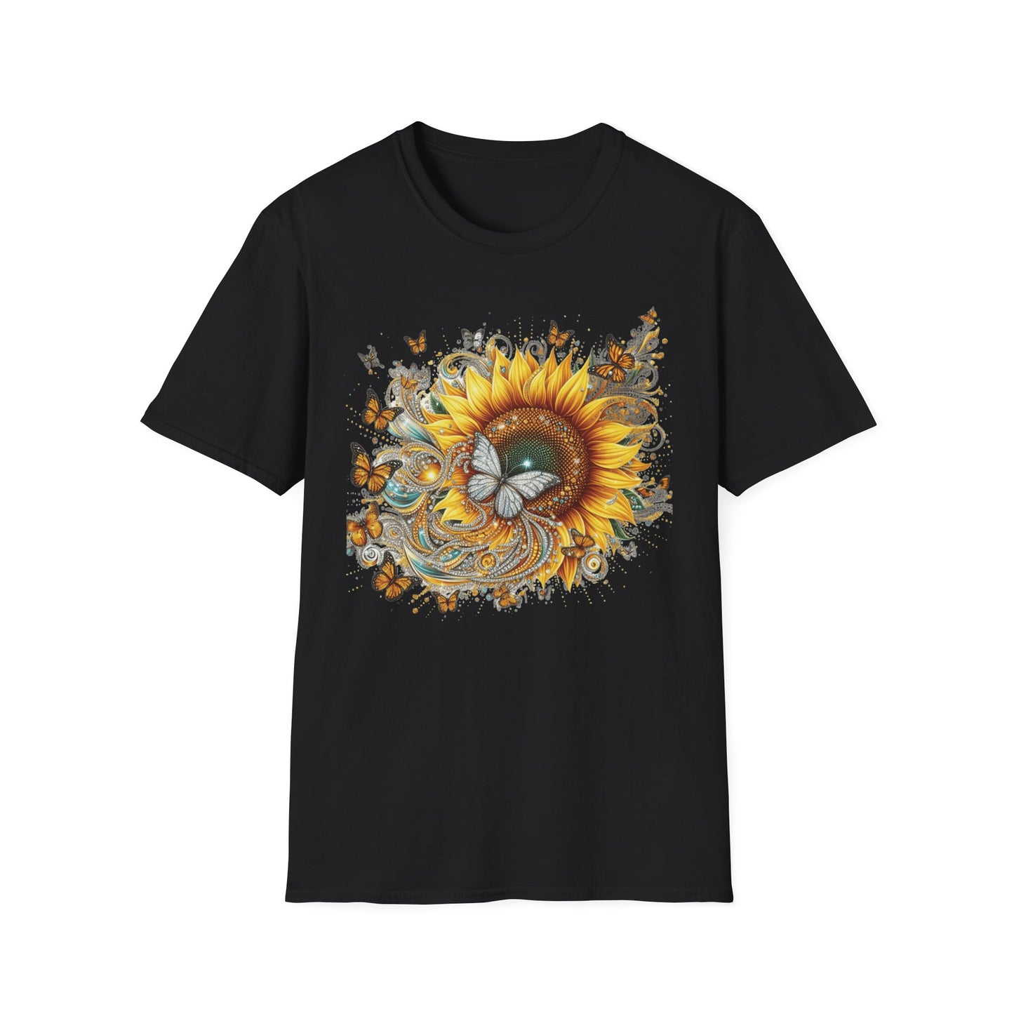 "Sunflower Golden Bloom Fantasy" T-Shirt