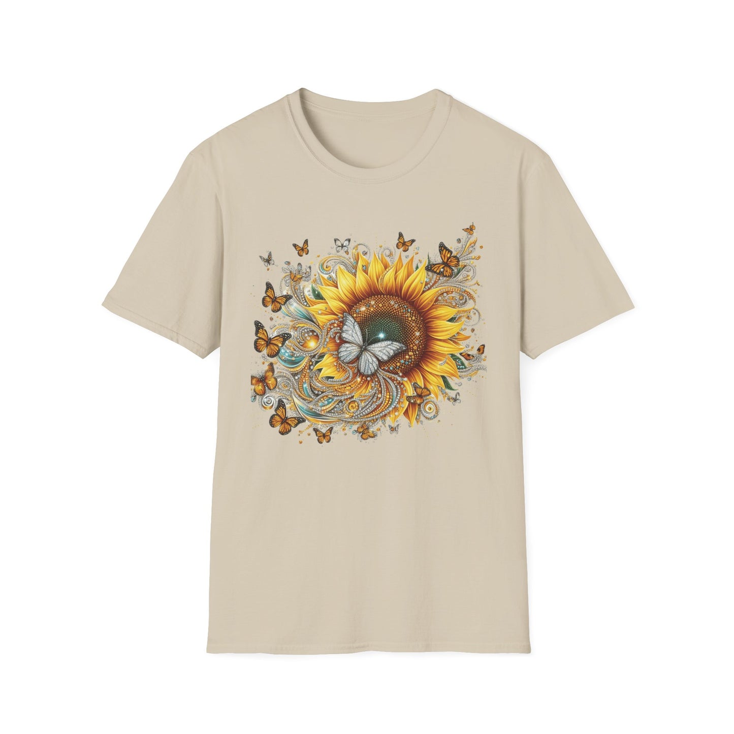 "Sunflower Golden Bloom Fantasy" T-Shirt