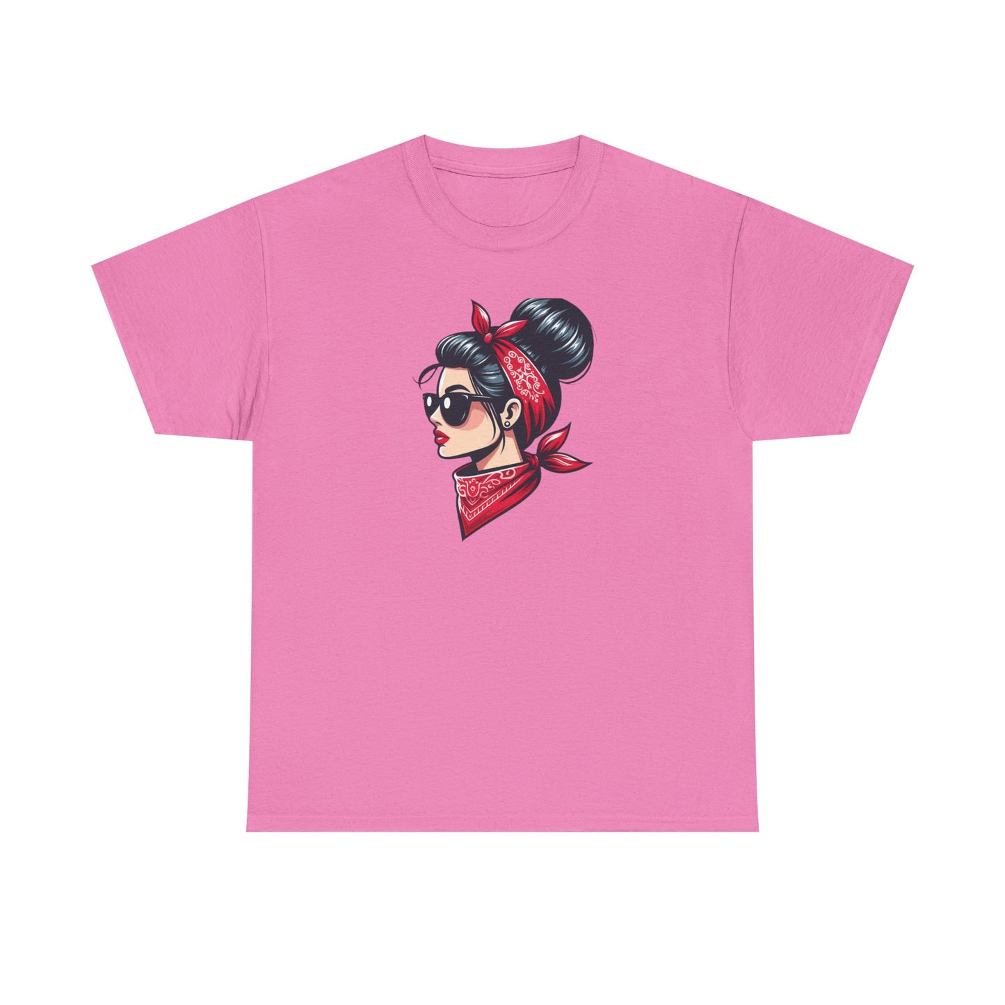 Retro Red Bandana Chic Tee