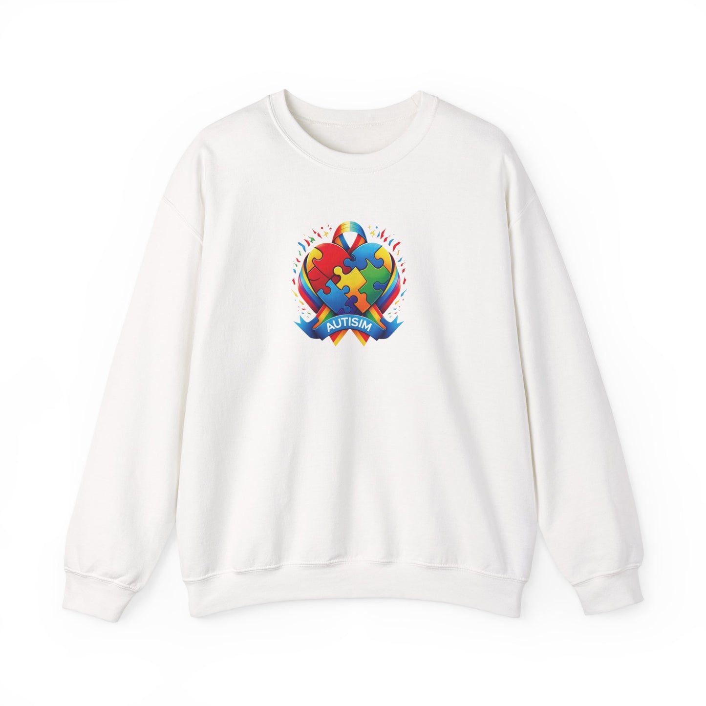 Stand for Autism Puzzle Ribbon Autism Sweatshirt