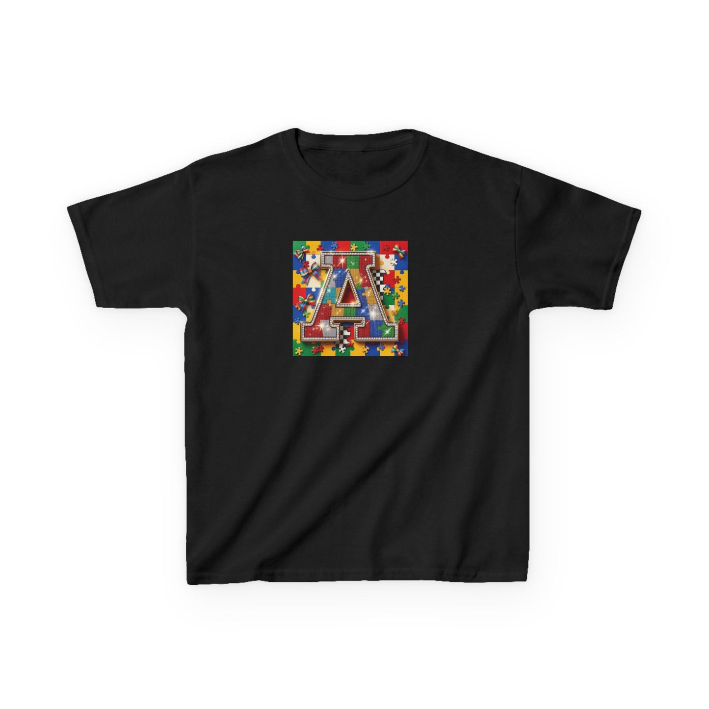 Colorful Puzzle Letter A for Kids Autism T-Shirt