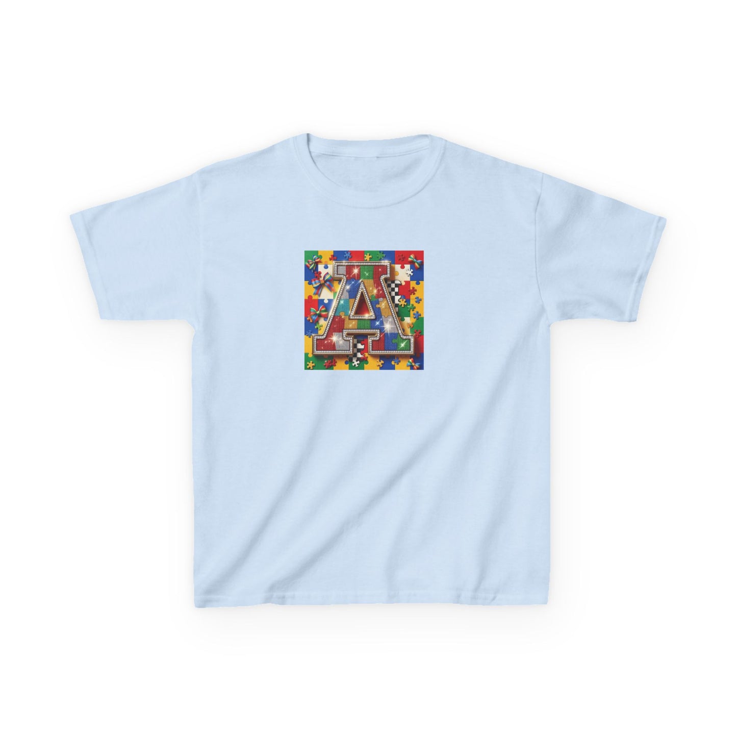 Colorful Puzzle Letter A for Kids Autism T-Shirt