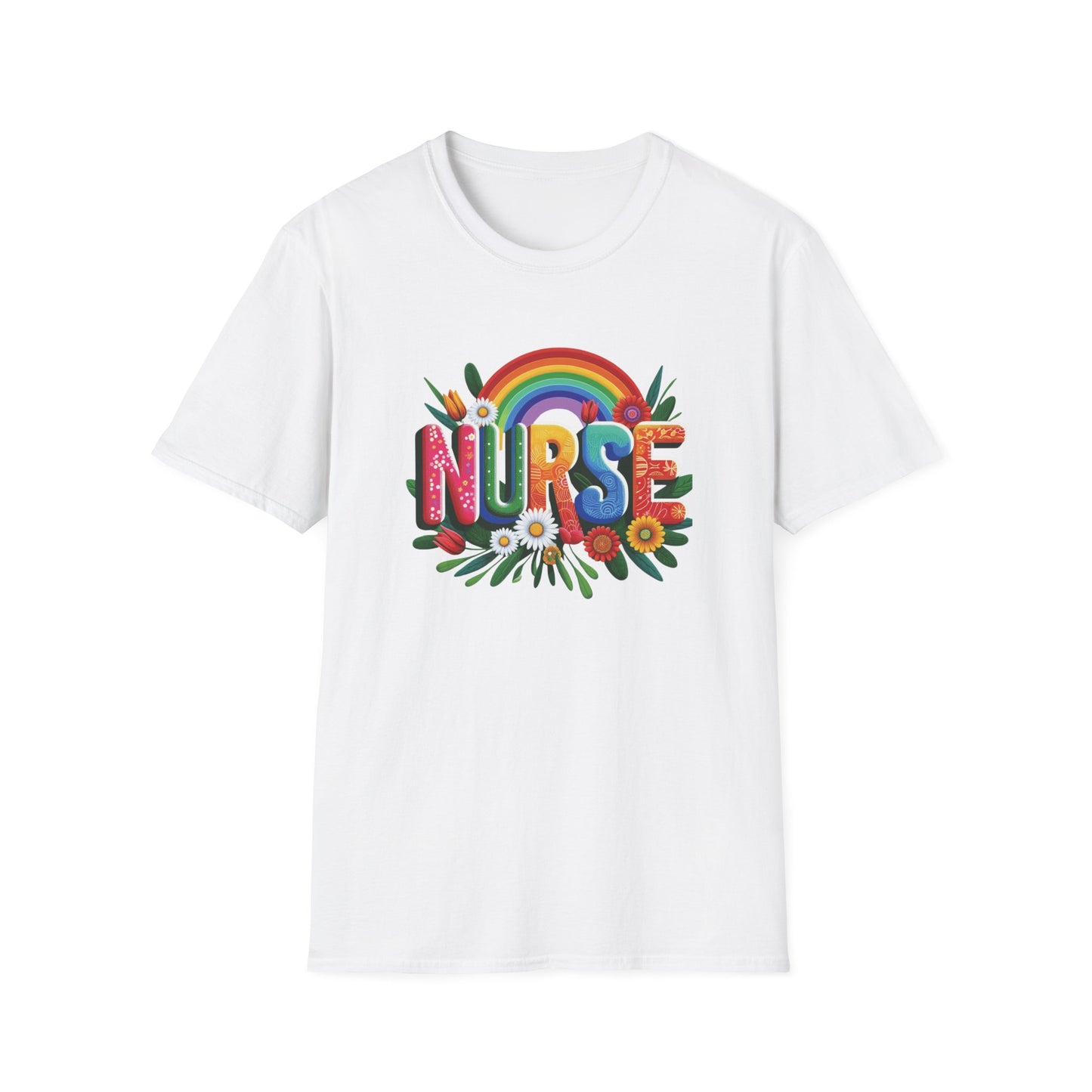 Rainbow Tribute Nurse T-Shirt