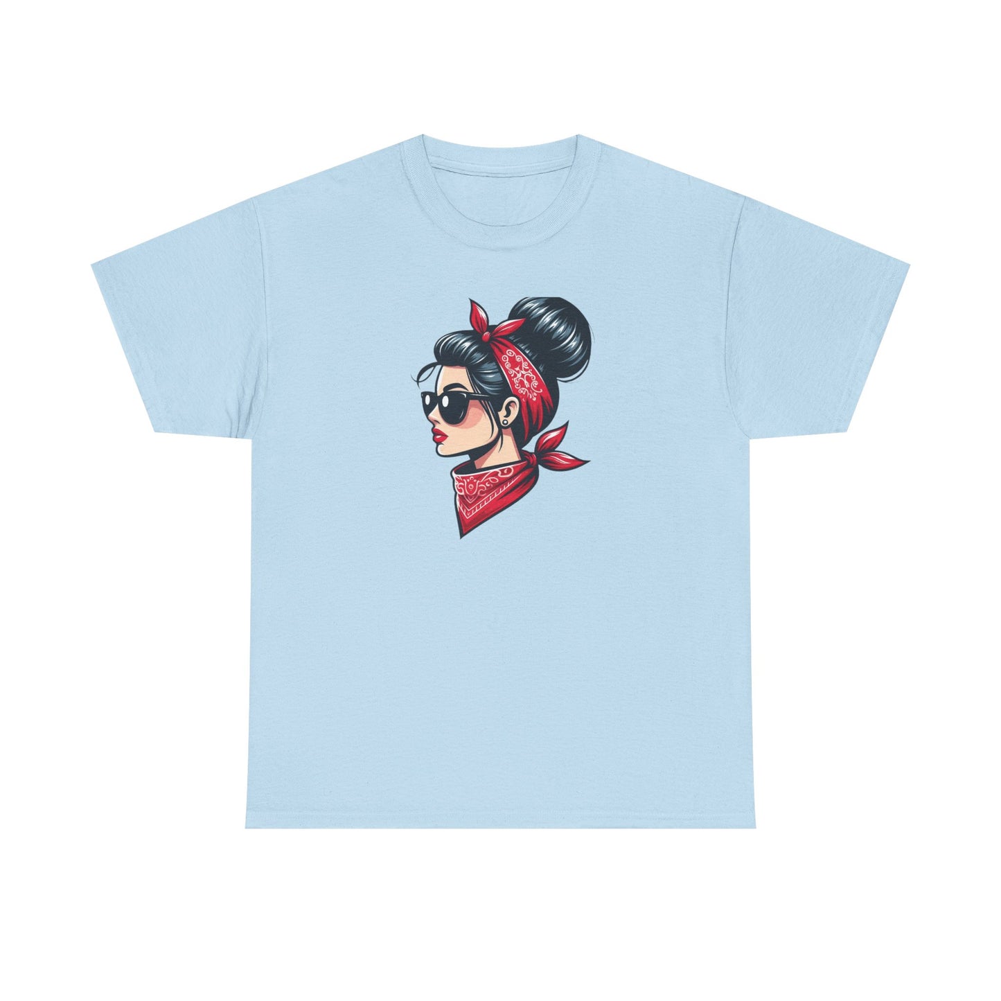 Retro Red Bandana Chic Tee