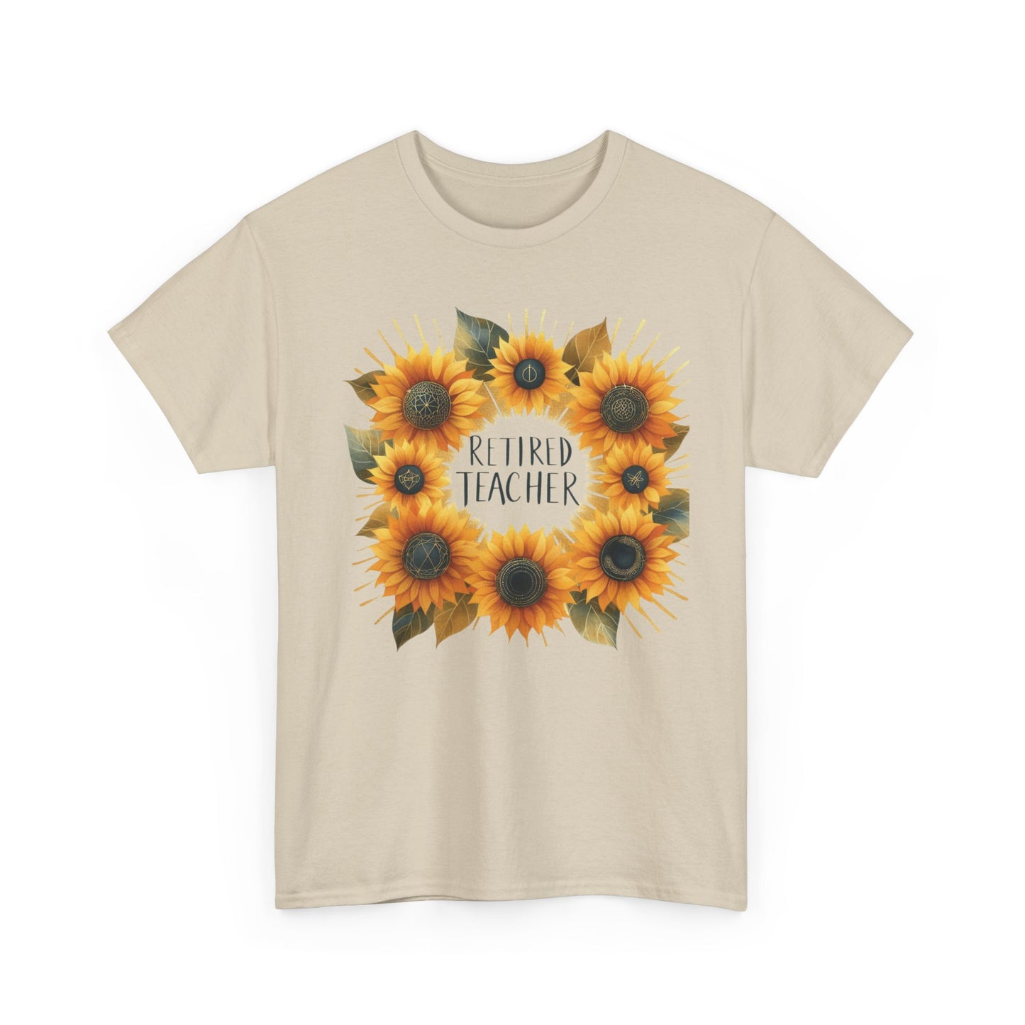 Sunflower Retired Teacher Tee