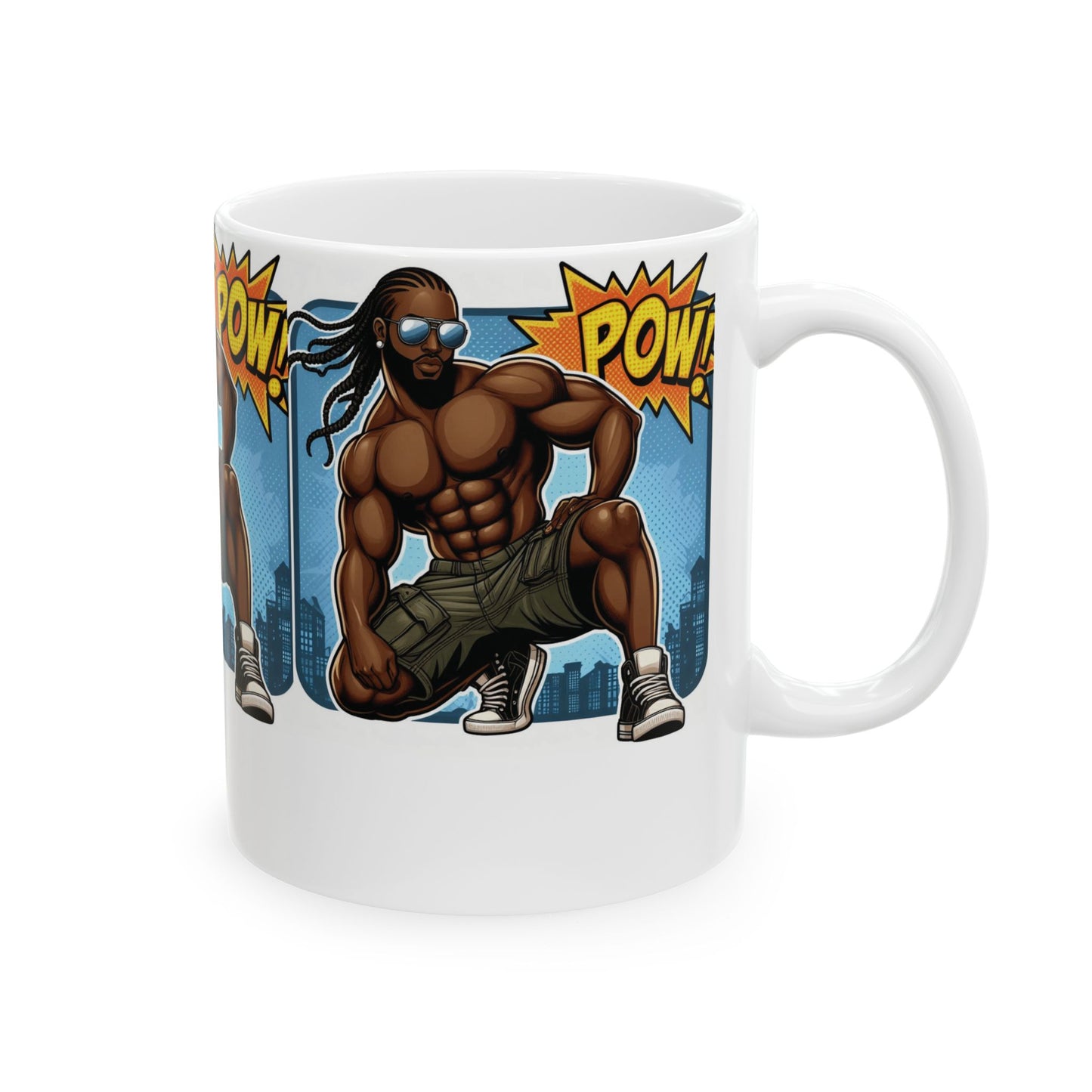 The POW! Dad Saves the Day Mug