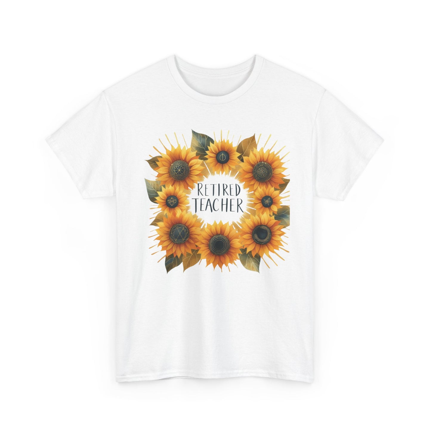 Sunflower Retired Teacher Tee