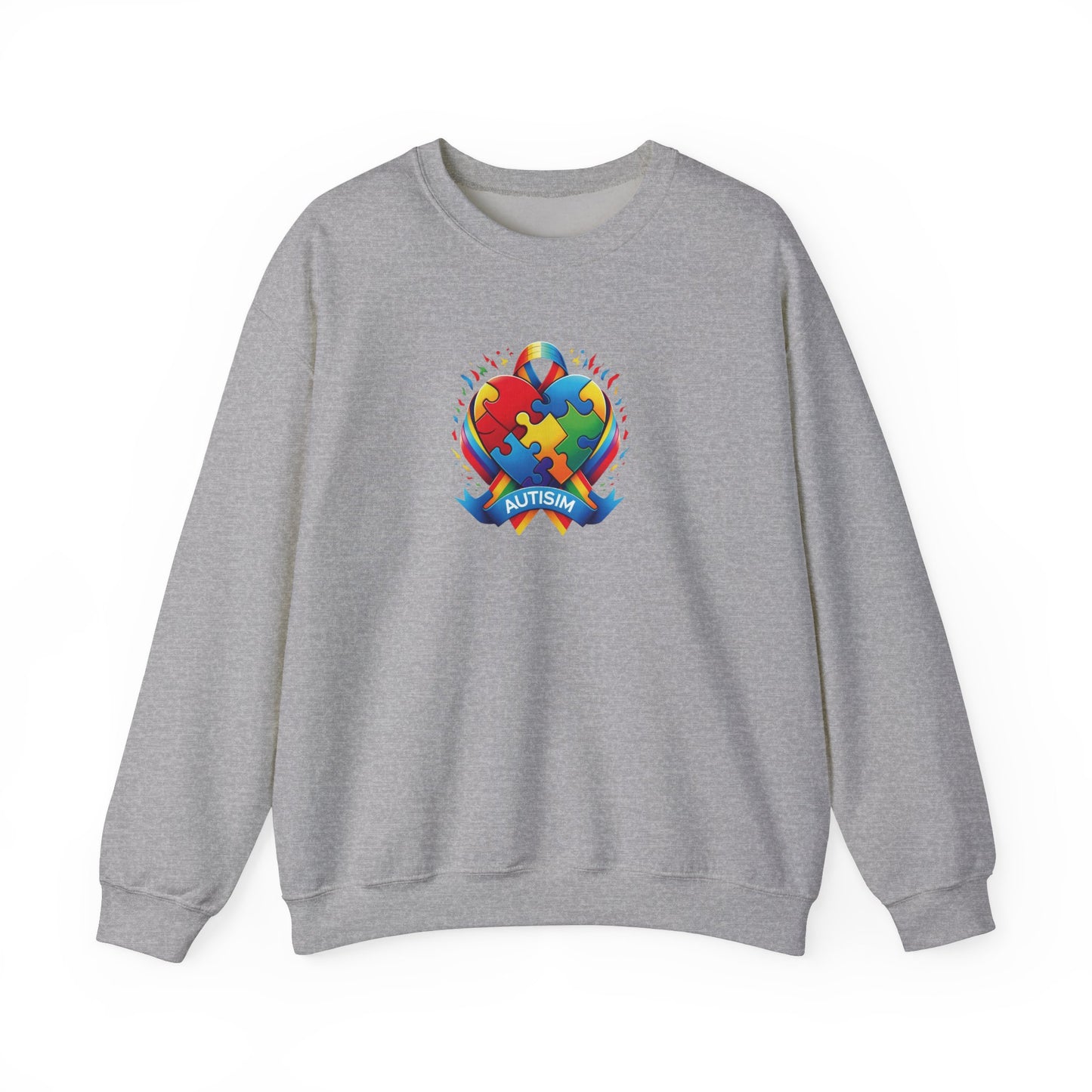 Stand for Autism Puzzle Ribbon Autism Sweatshirt