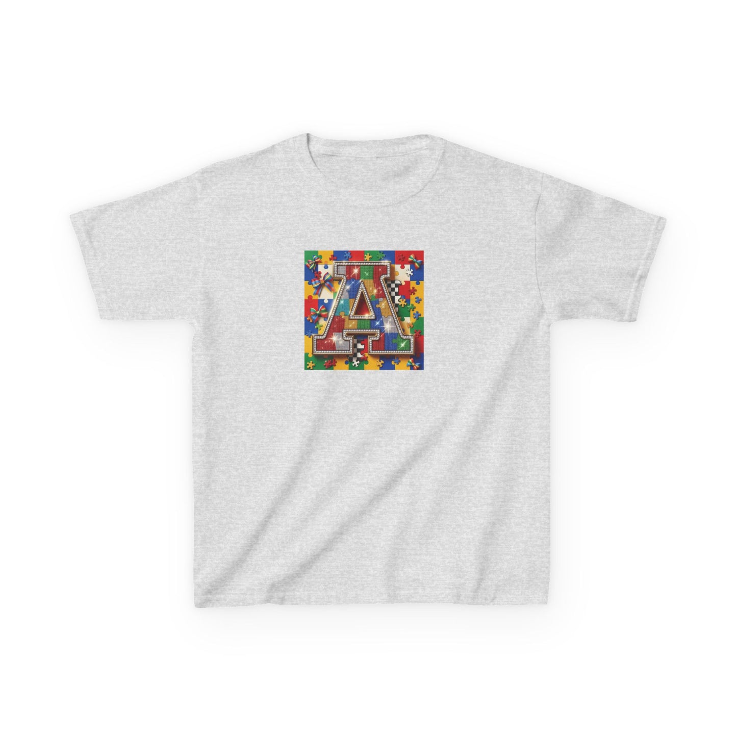 Colorful Puzzle Letter A for Kids Autism T-Shirt