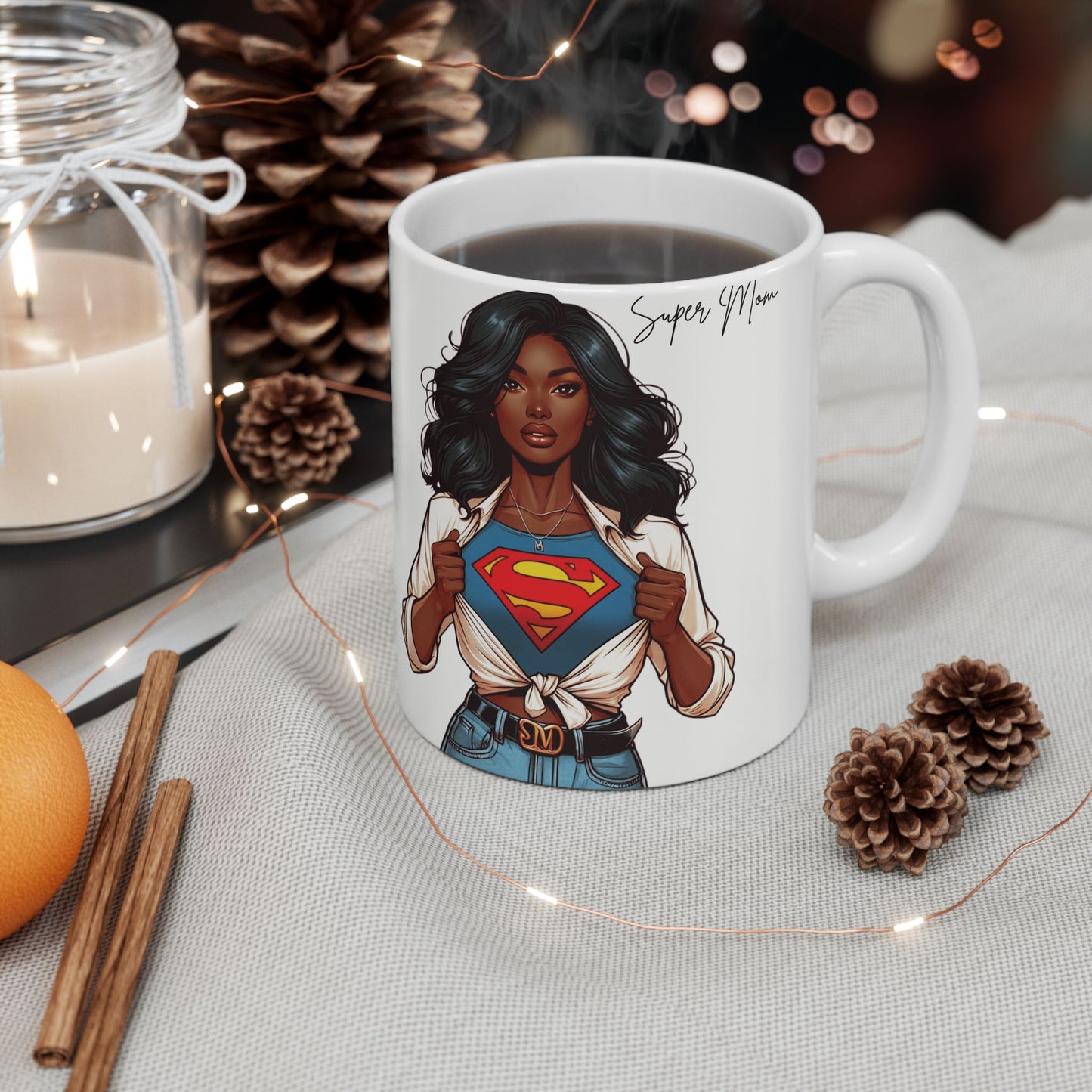 Empowering Super Mom Mug