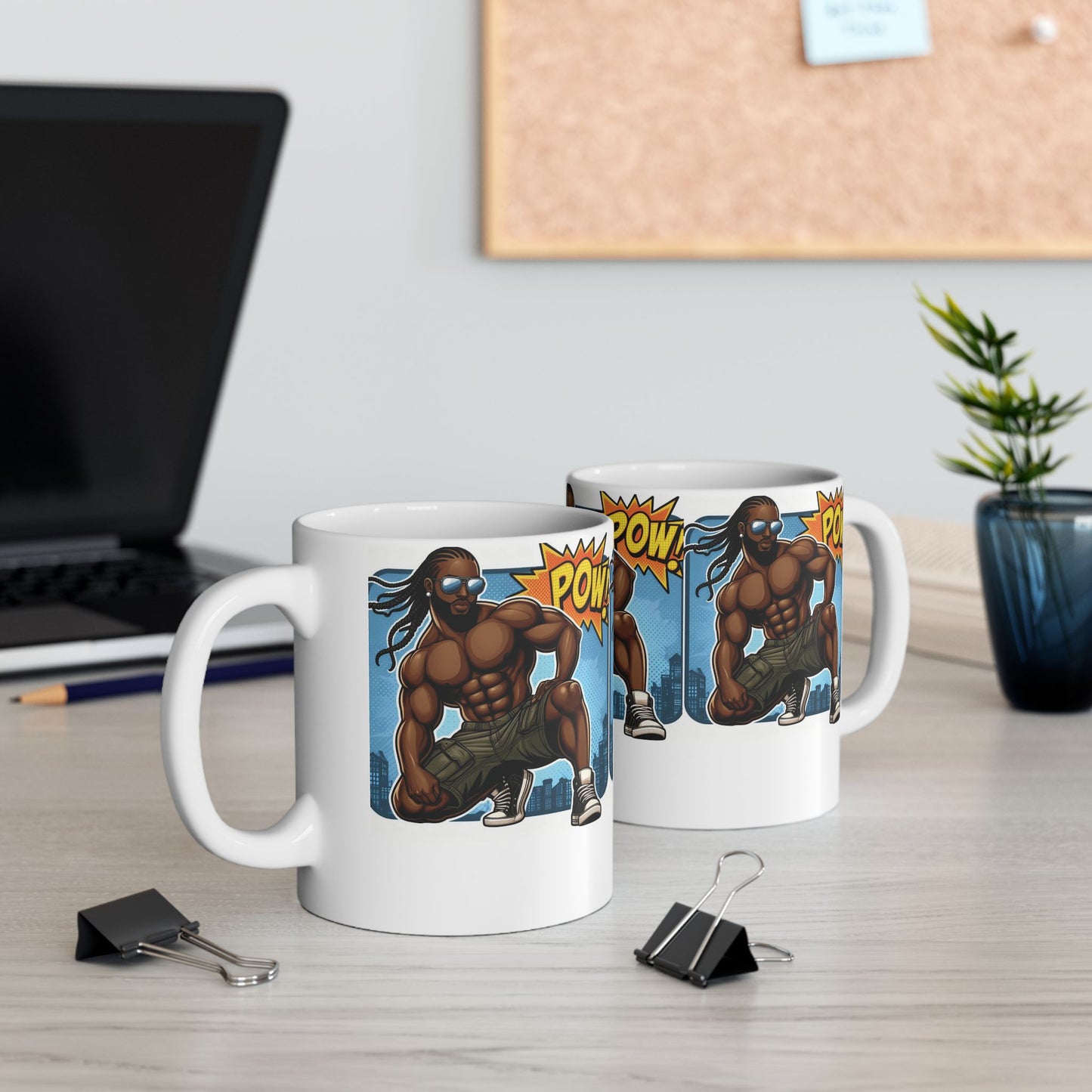 The POW! Dad Saves the Day Mug