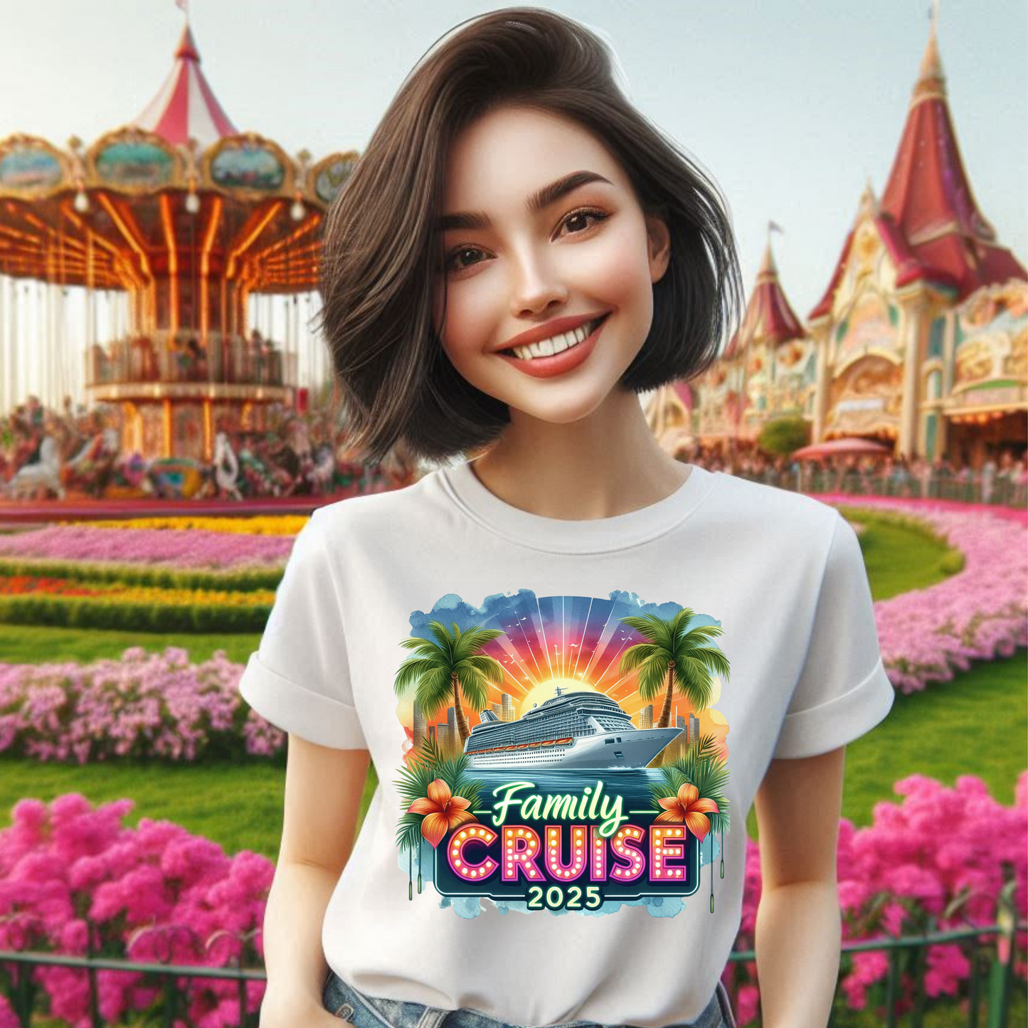 Sunset Family Cruise 2025 T-Shirt