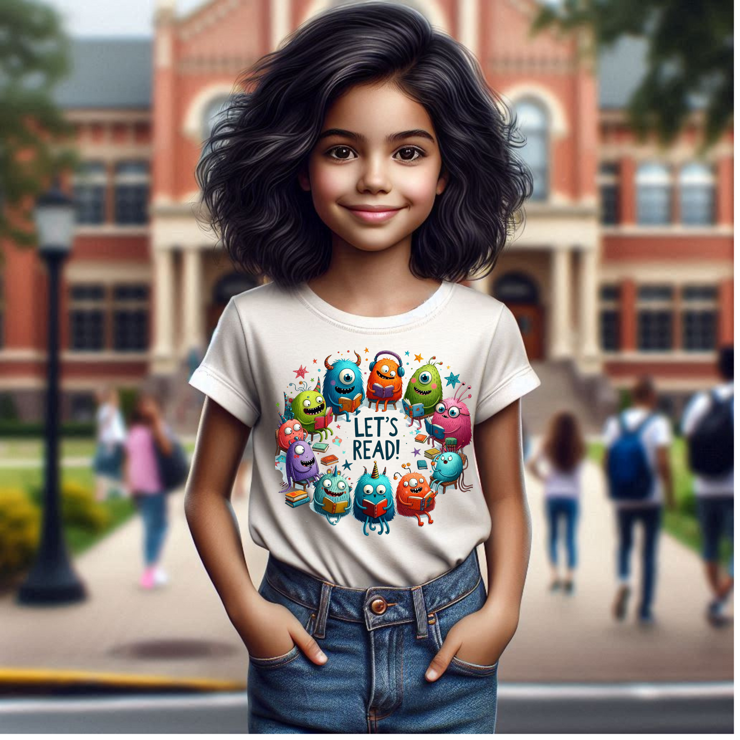 Reading Monsters Kids Tee,