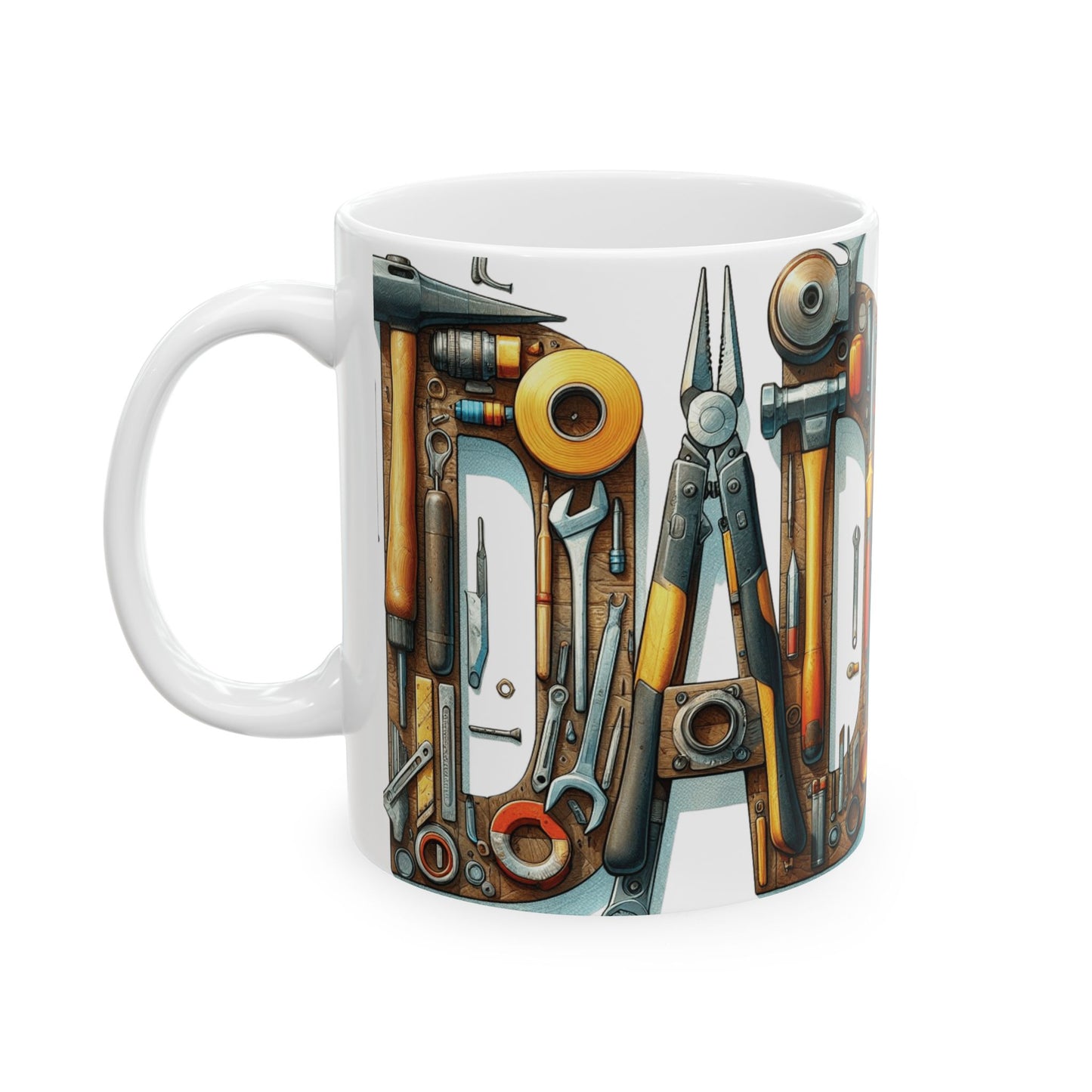 Dad's Letters of Steel Mug