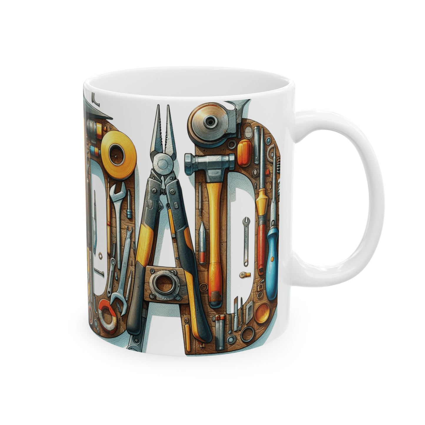 Dad's Letters of Steel Mug