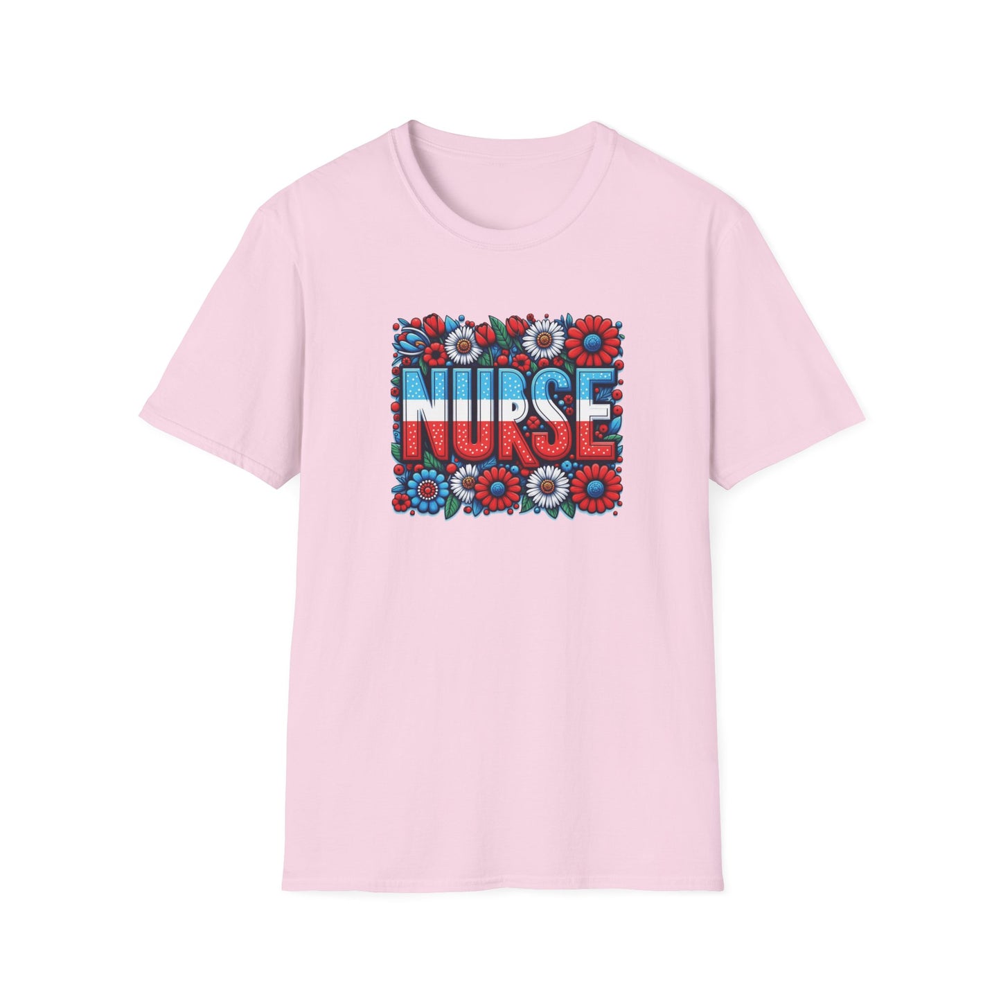 Honoring Nurses in Red, White & Blue T-Shirt
