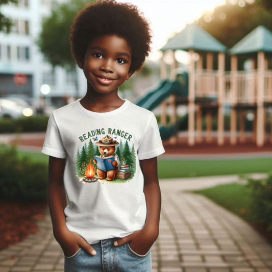 Reading Ranger Bear Kids Tee
