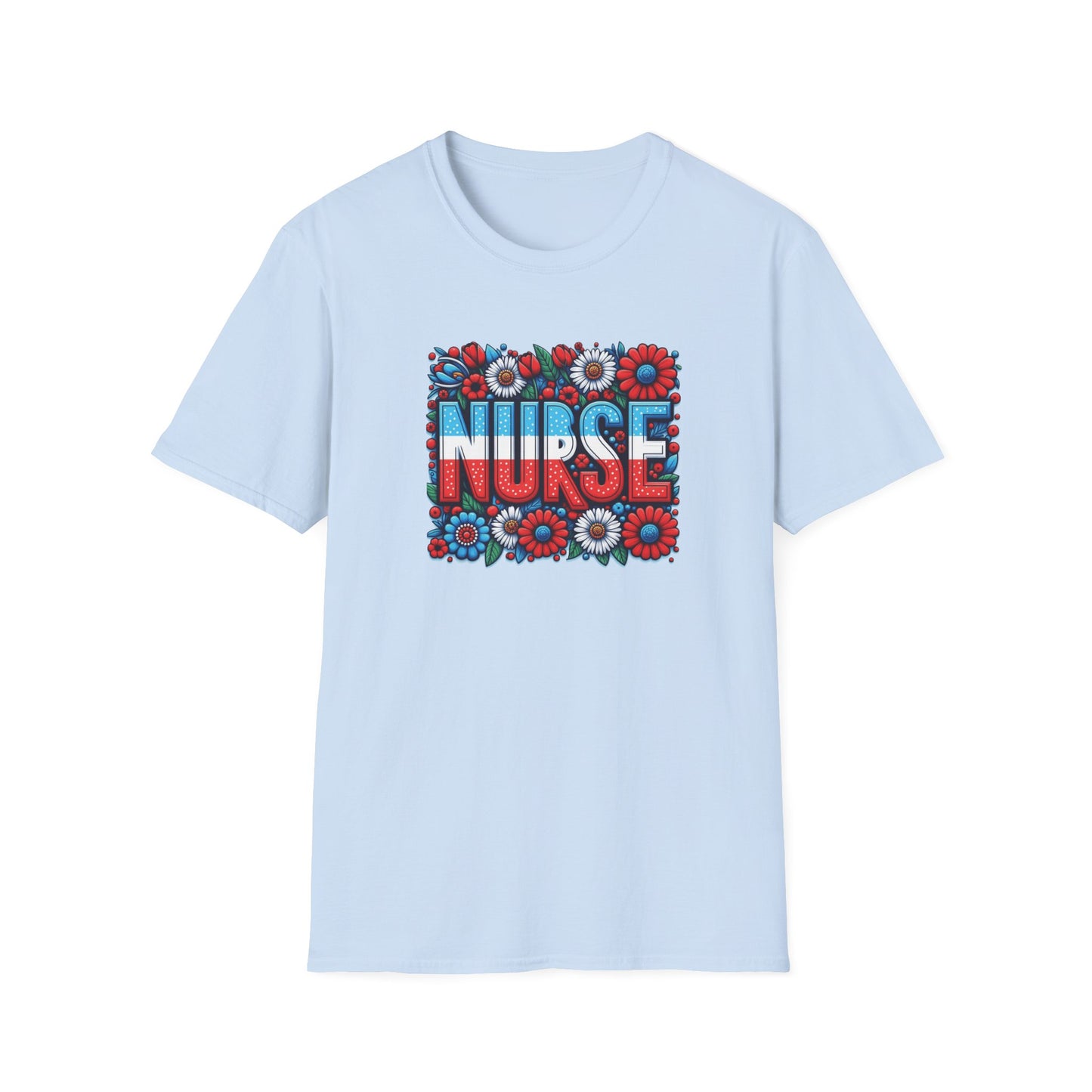 Honoring Nurses in Red, White & Blue T-Shirt
