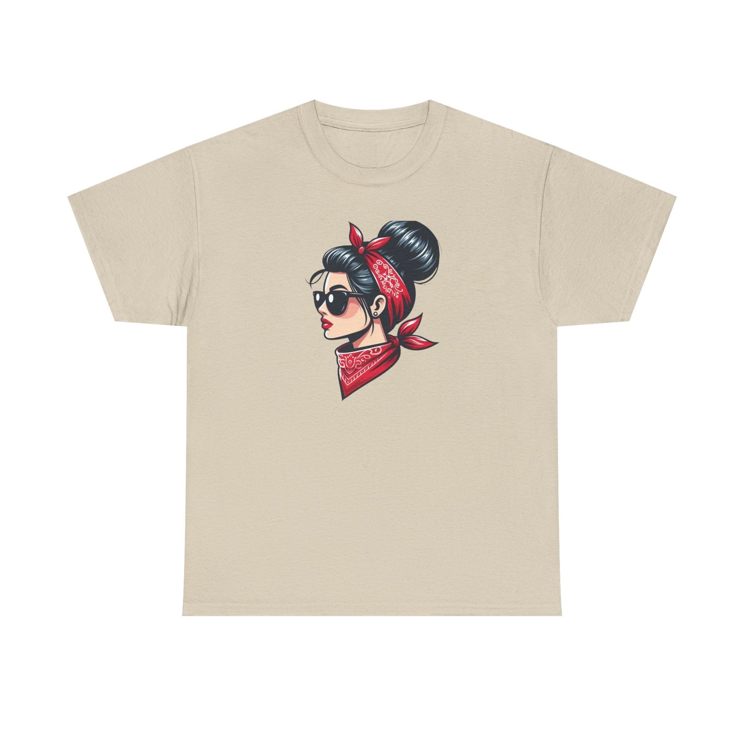 Retro Red Bandana Chic Tee