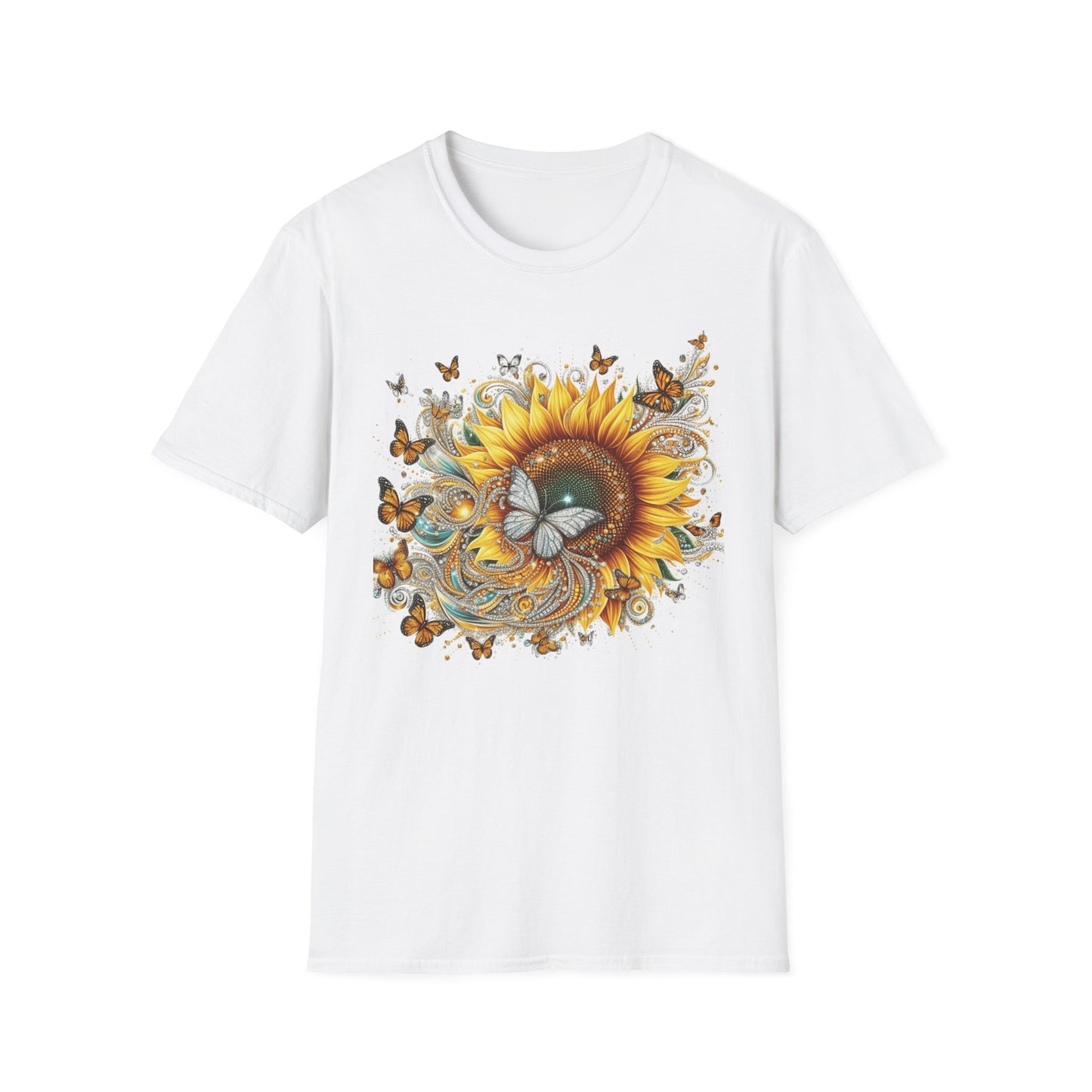 "Sunflower Golden Bloom Fantasy" T-Shirt