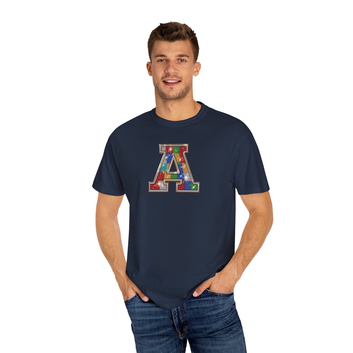 Shine Bright Autism "A" Tee