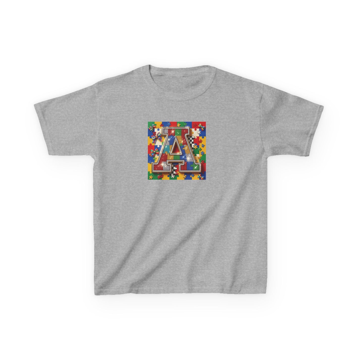 Colorful Puzzle Letter A for Kids Autism T-Shirt