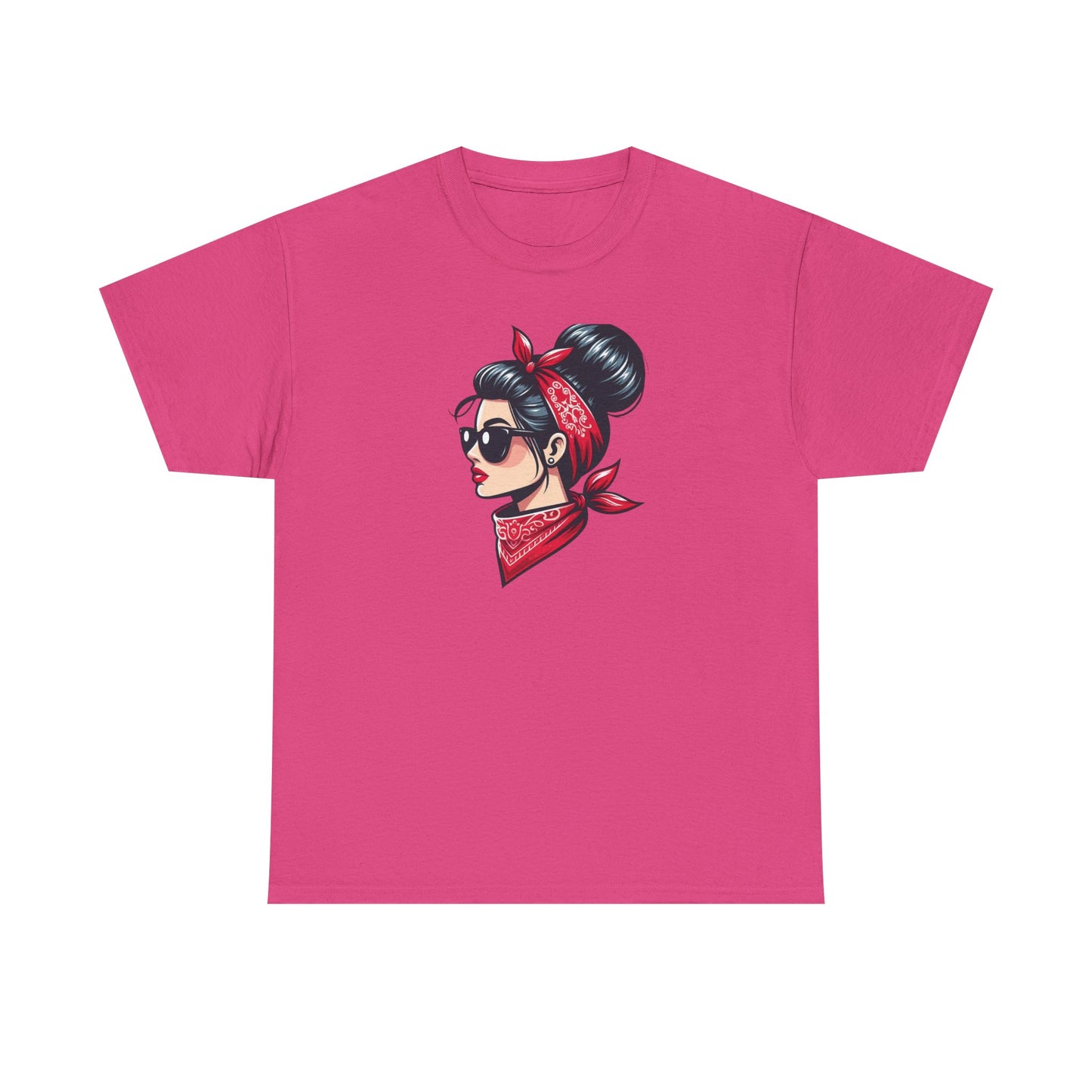 Retro Red Bandana Chic Tee