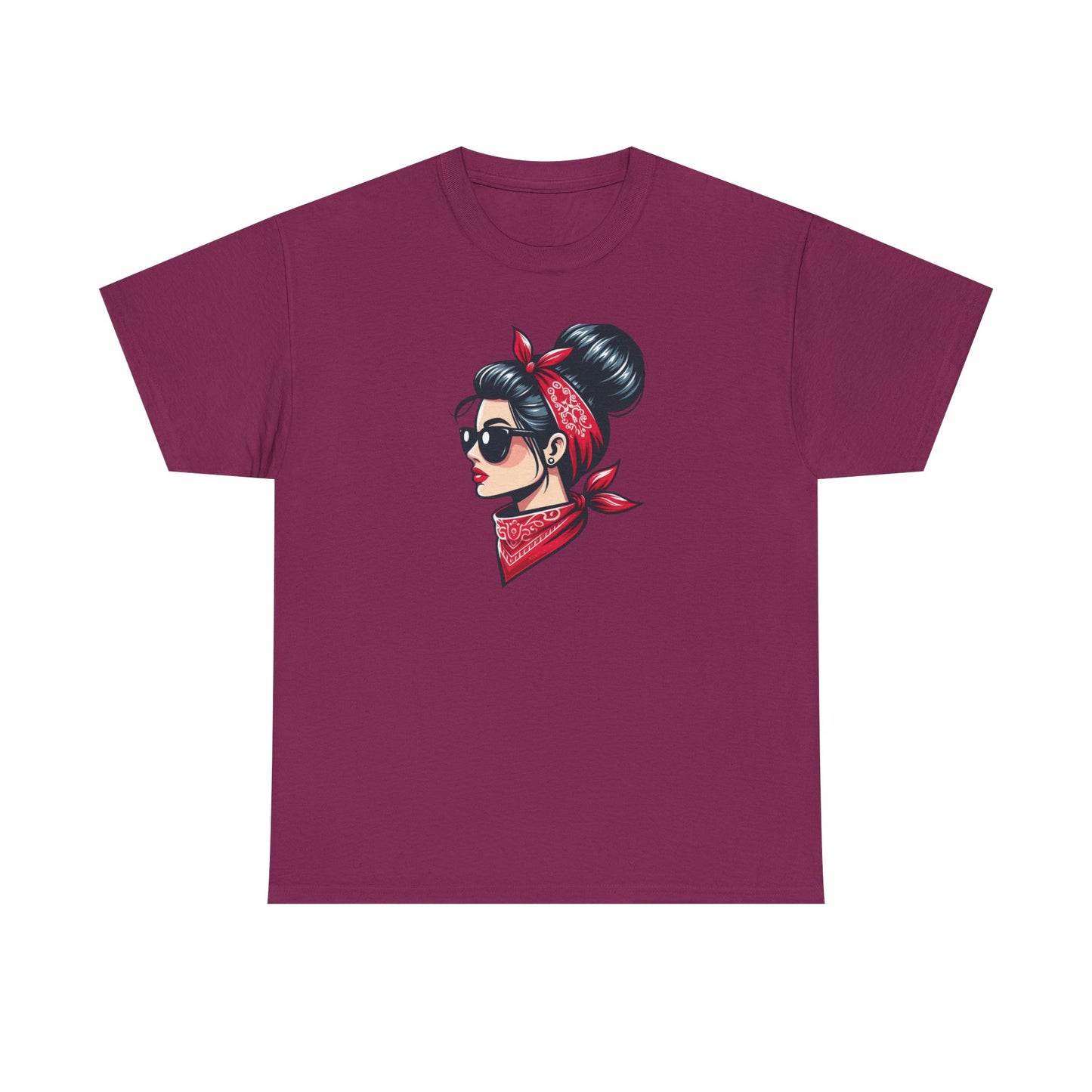 Retro Red Bandana Chic Tee