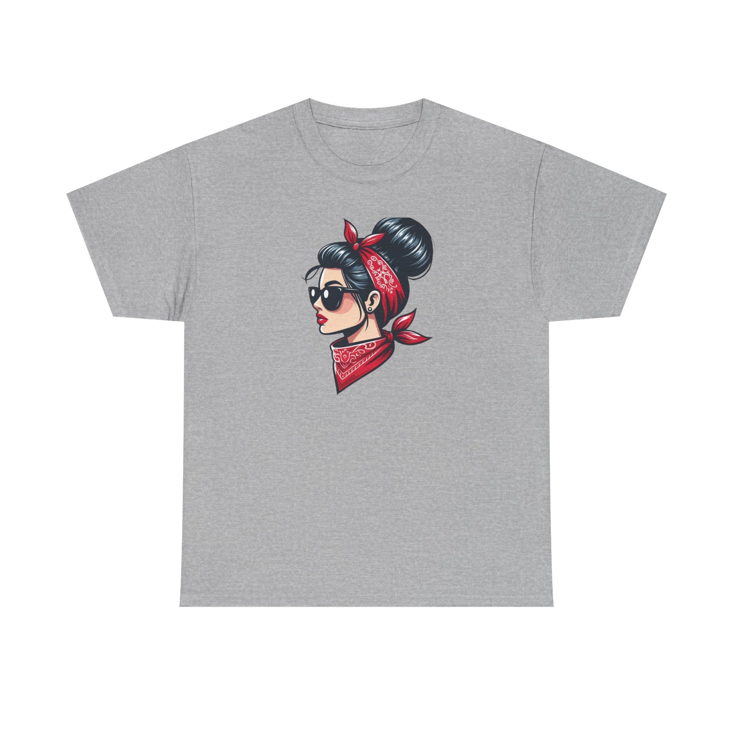 Retro Red Bandana Chic Tee