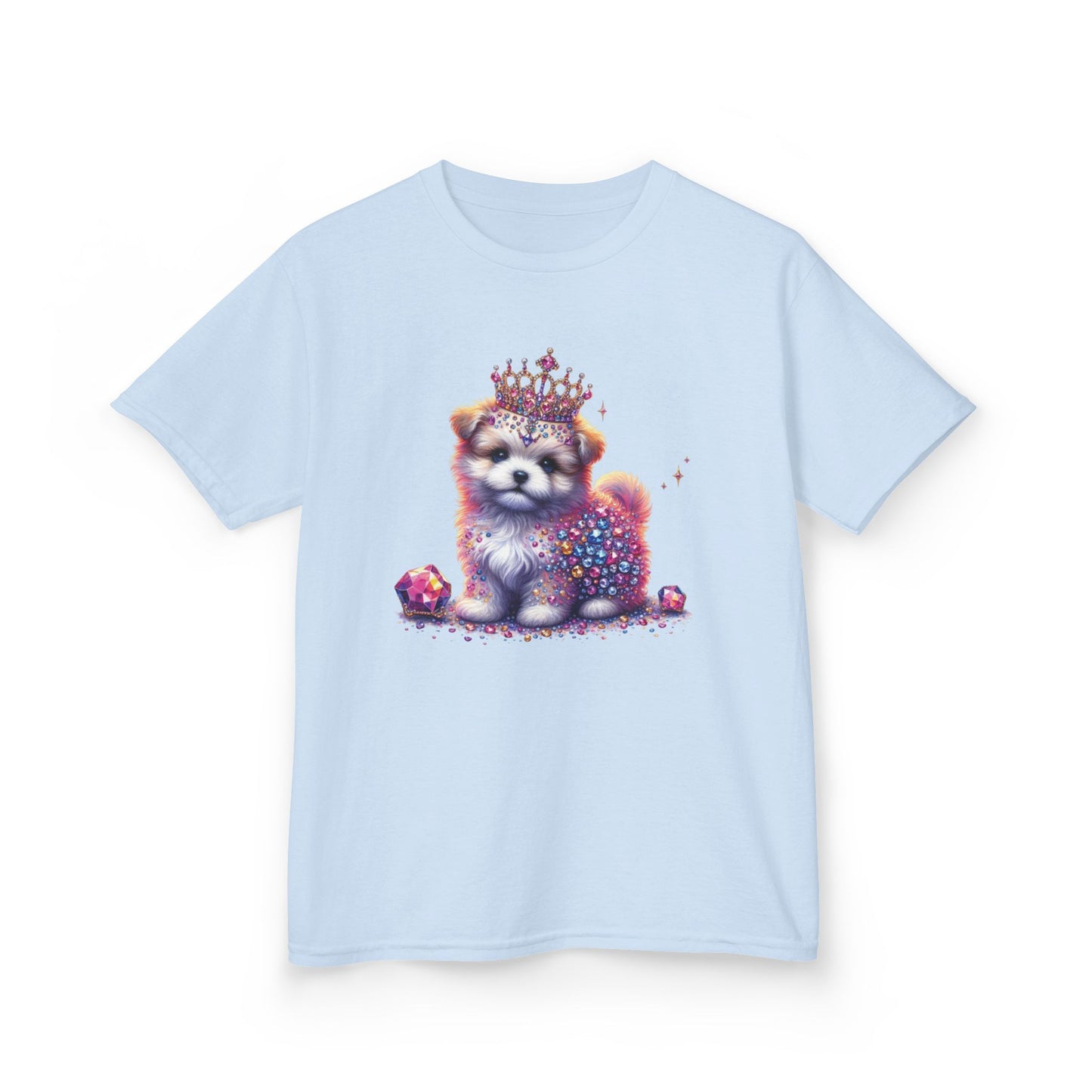 Sparkly Pink Puppy Kids Tee
