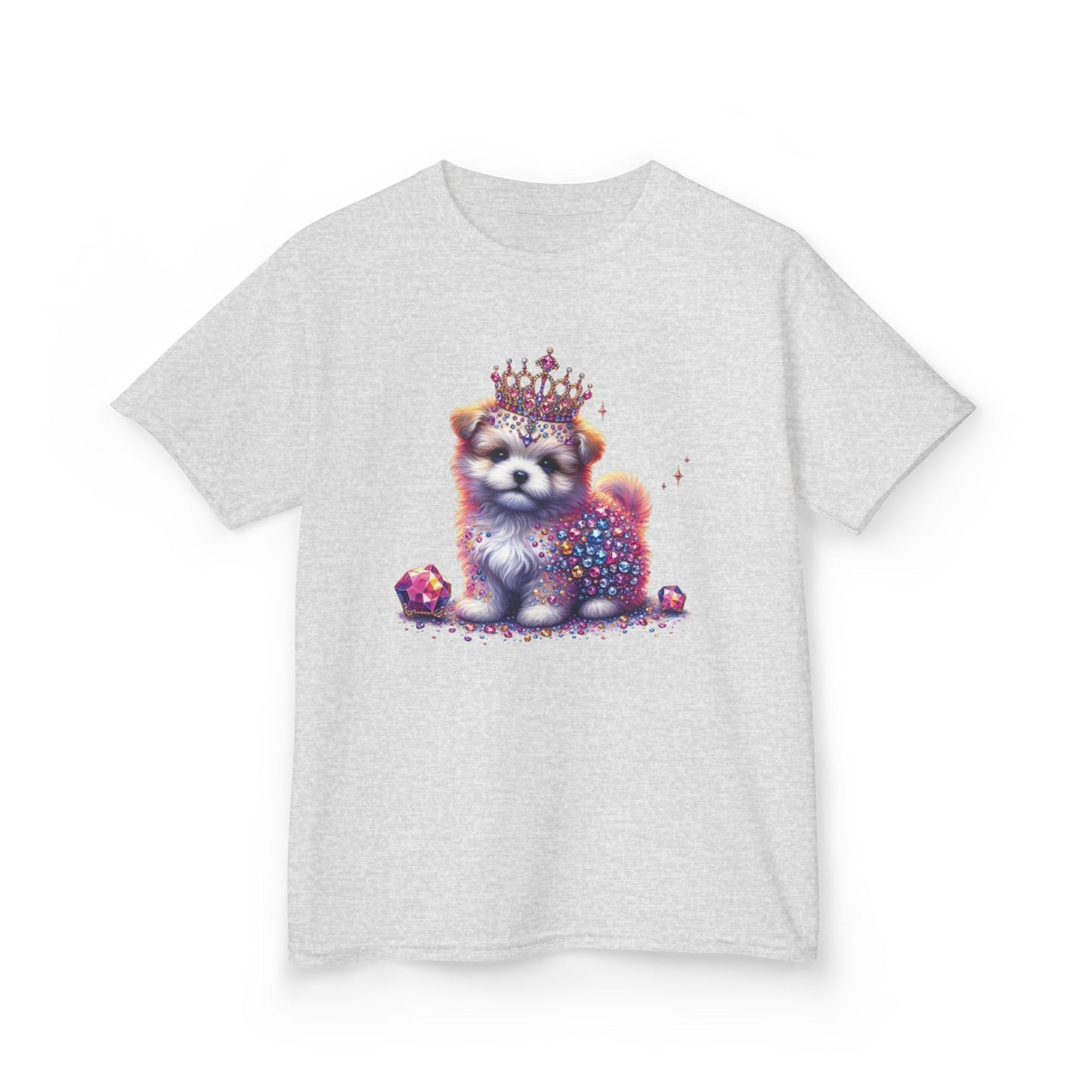 Sparkly Pink Puppy Kids Tee
