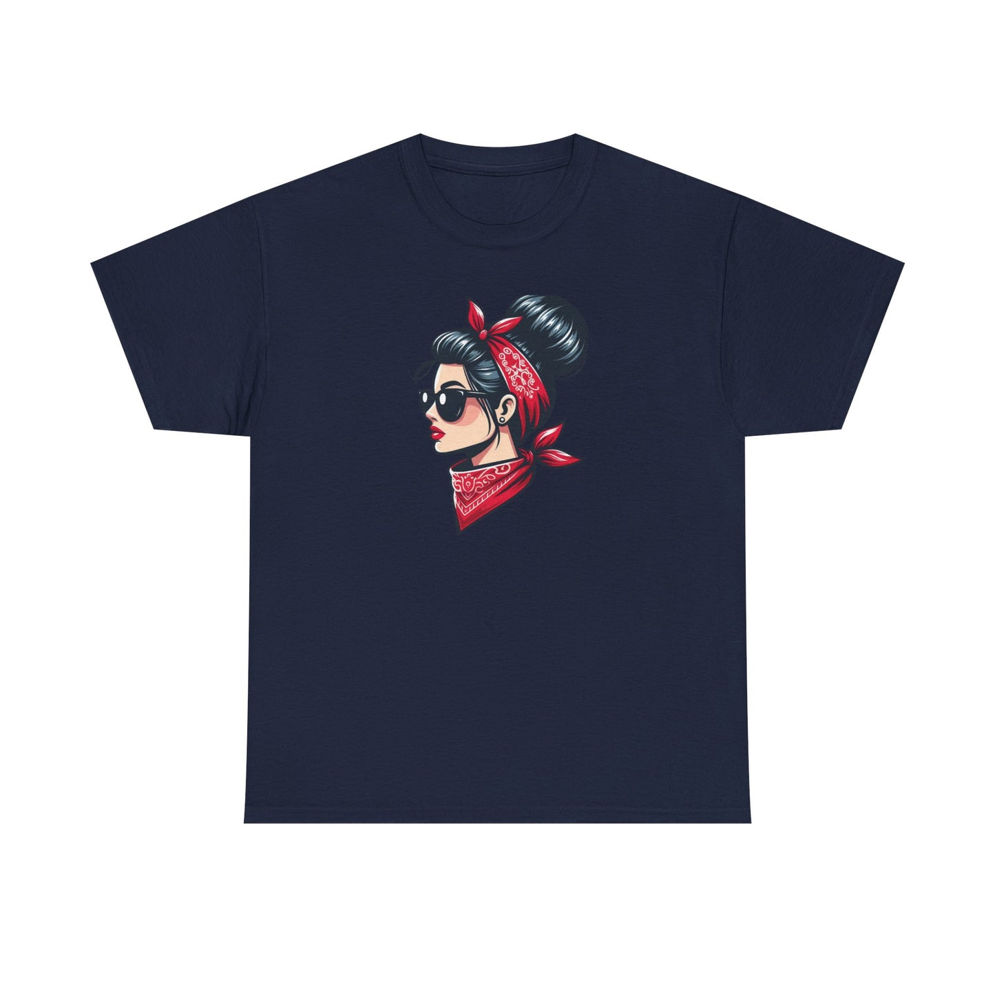Retro Red Bandana Chic Tee