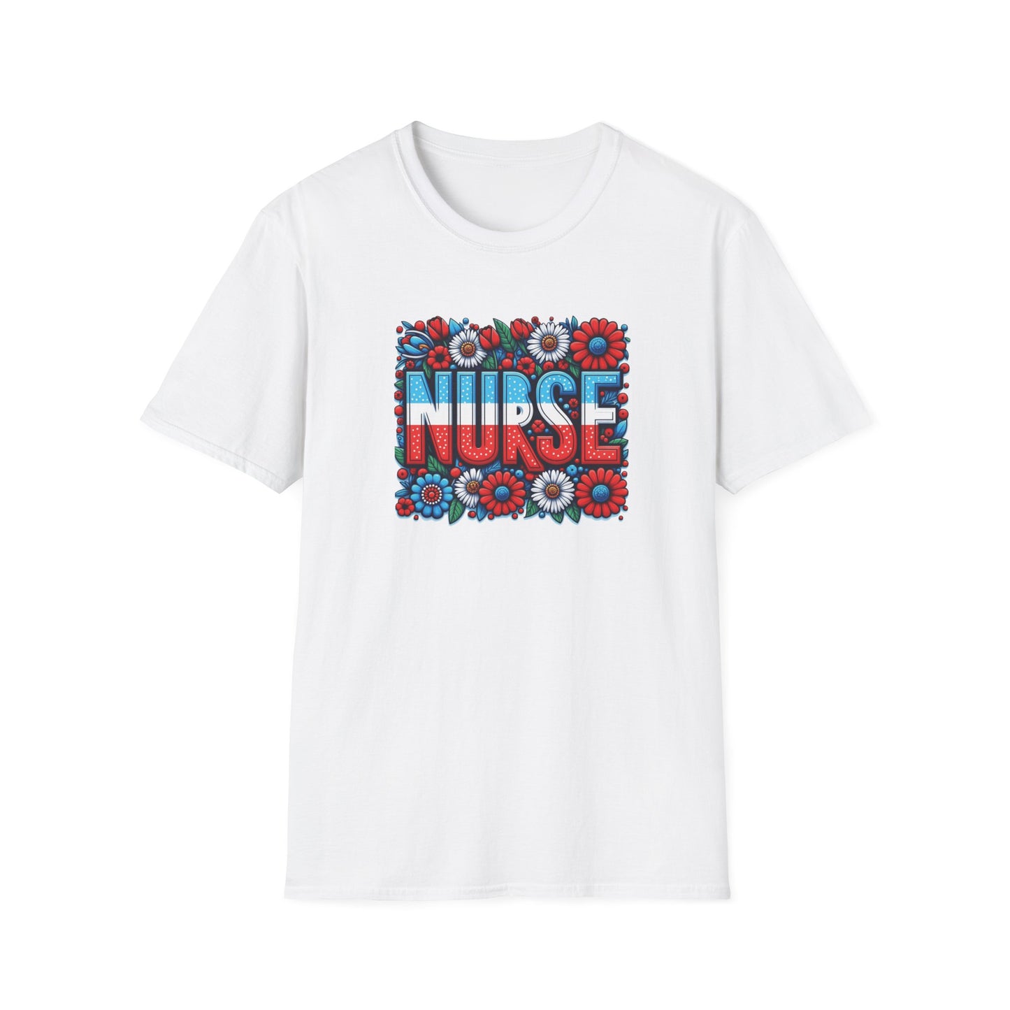 Honoring Nurses in Red, White & Blue T-Shirt