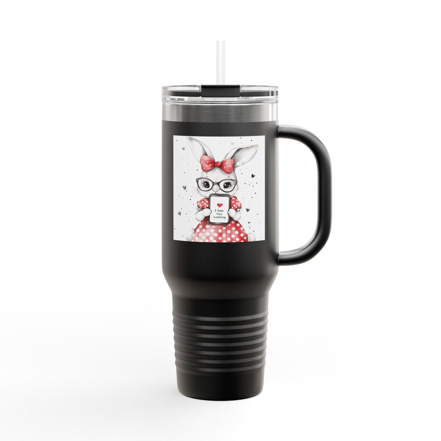 "Caught You Looking" Bunny Travel Mug