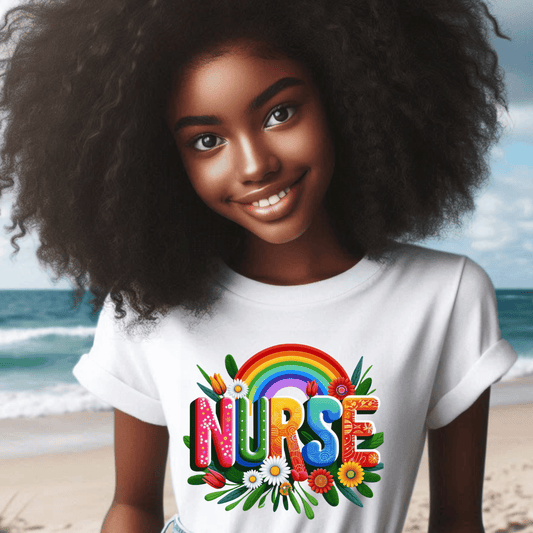 Rainbow Tribute Nurse T-Shirt