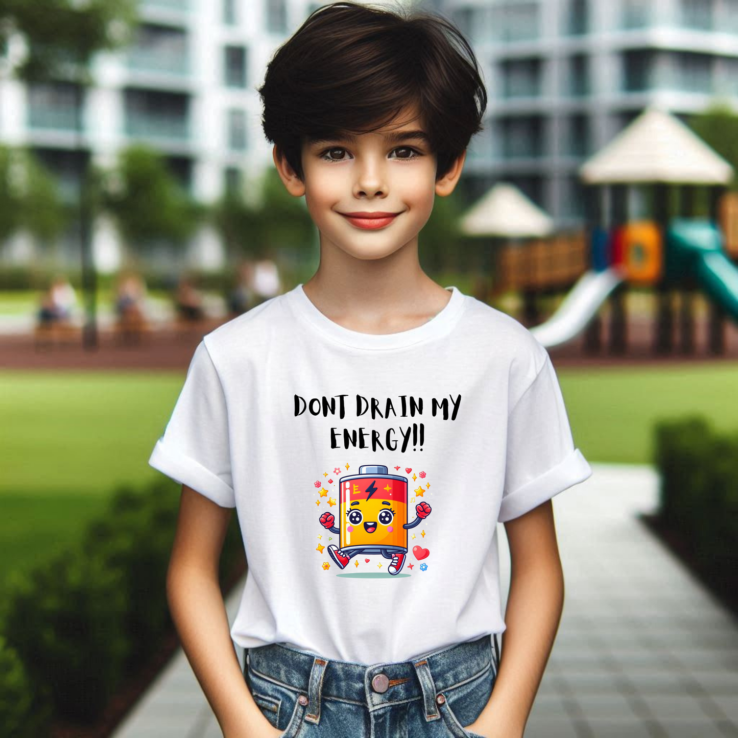 "Powered by Positivity Tee