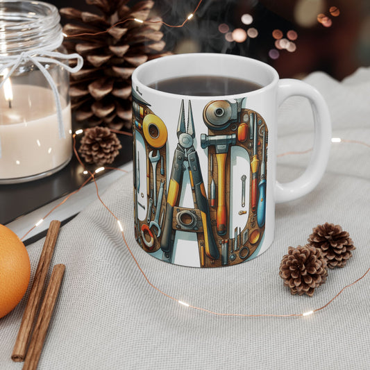 Dad's Letters of Steel Mug