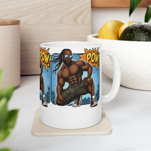 The POW! Dad Saves the Day Mug