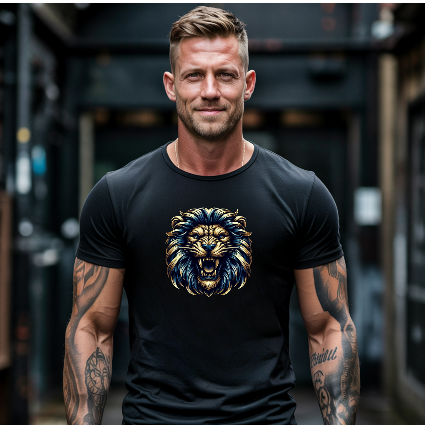 Black & Gold Alpha King T-Shirt