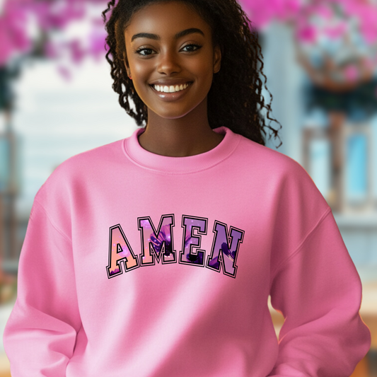 AMEN Faith & Flowers Sweatshirt