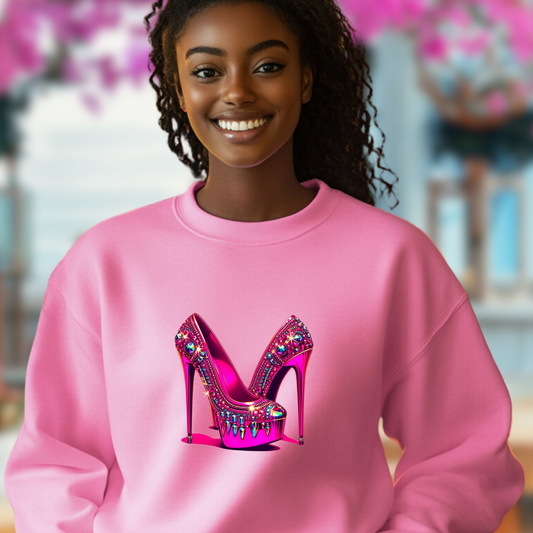 "Pink Rhinestone Royalty" Sweatshirt